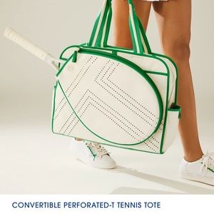 Tory Burch Convertible Perforated-T Tennis Tote